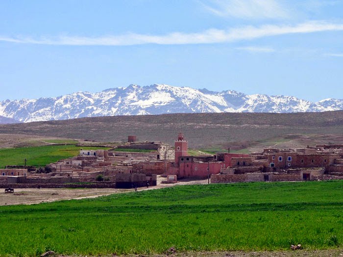 Entre le blanc & le vert: Plateau du kik à Marrakech