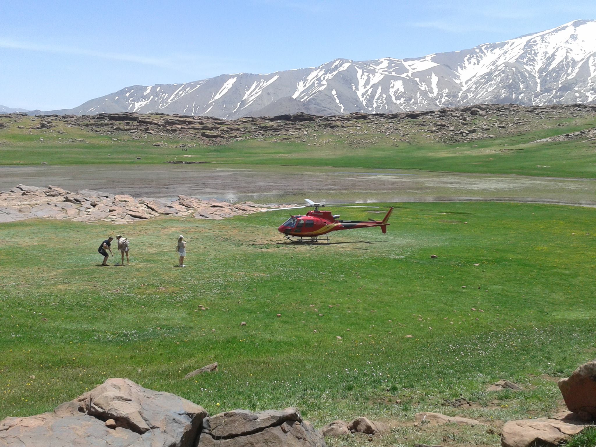 Excursion en hélicoptère à Marrakech.