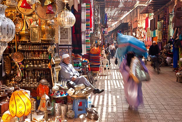 Marrakech: une magique palette de couleurs.