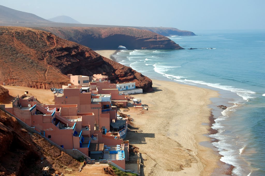 Plage Legzira au sud d'Agadir