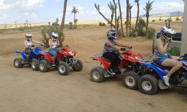 Une belle balade quad à la palmeraie de Marrakech.