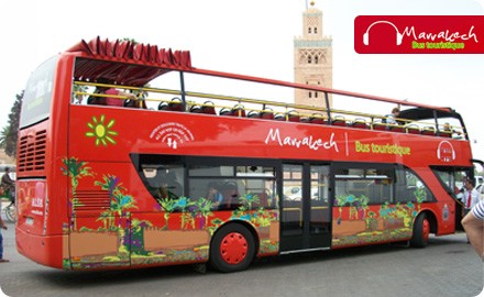 Visite en bus touristique à Marrakech
