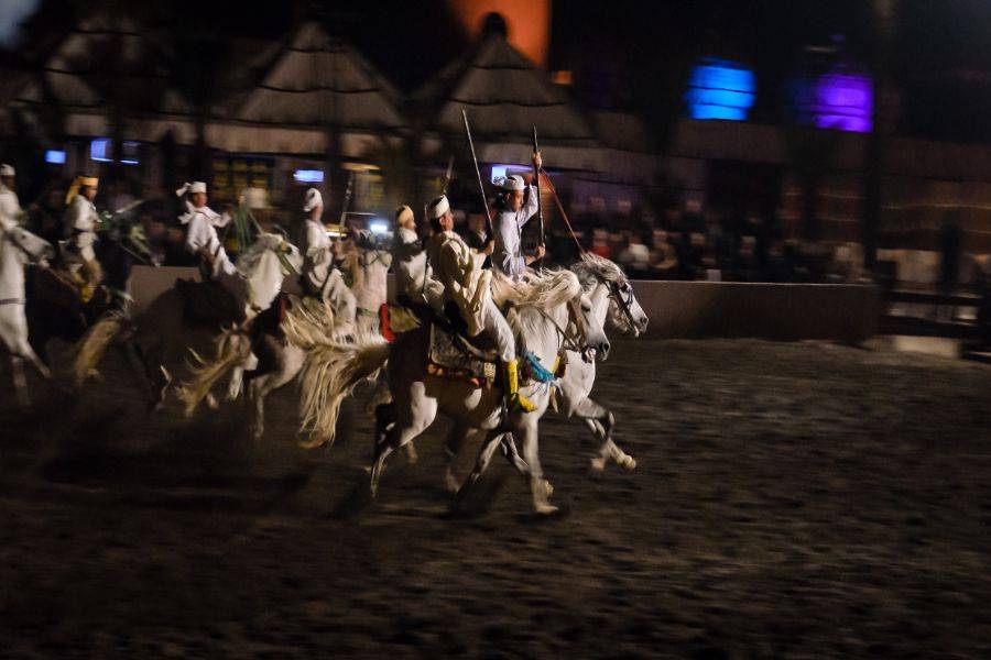 Dîner, Dance Orientale et Spectacle de Fantasia à Marrakech