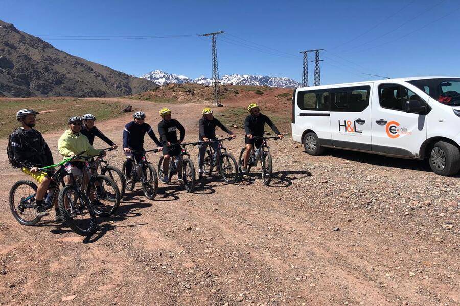 Visite à vélo de la montagne de l'Atlas et du village berbère de Marrakech