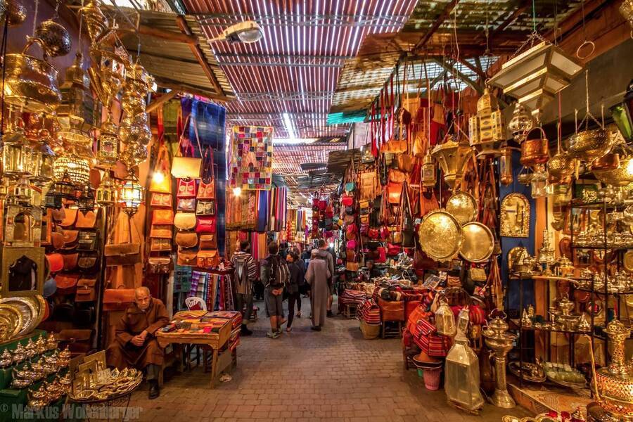 Visite des Souks traditionnels de Marrakech et de l'ancienne médina