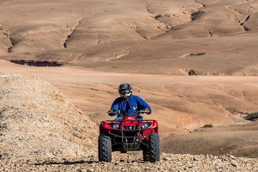 Quad, Balade de Chameau et Dîner dans le désert rocheux d'Agafay 