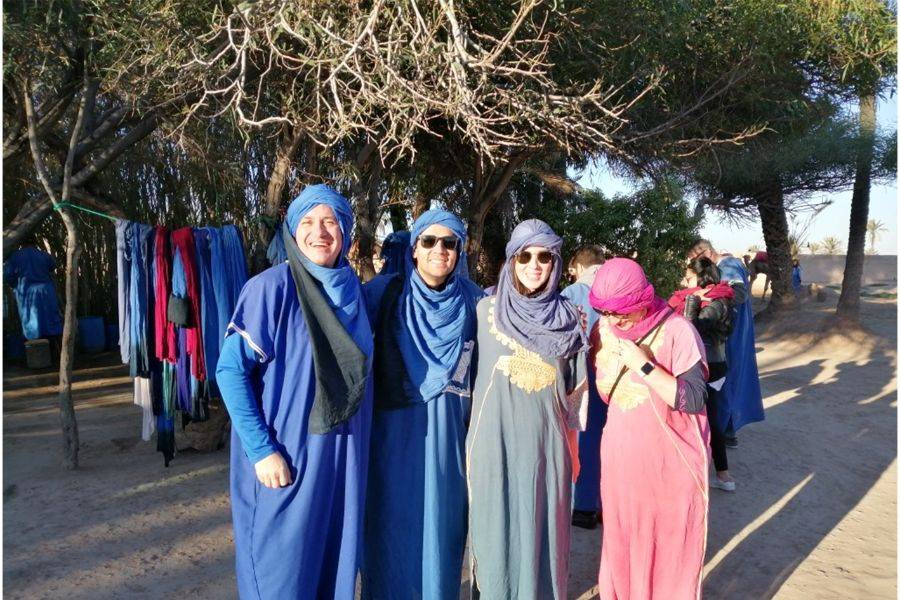 Visite du Jardin Majorelle avec Balade de Chameau dans la Palmeraie de Marrakech