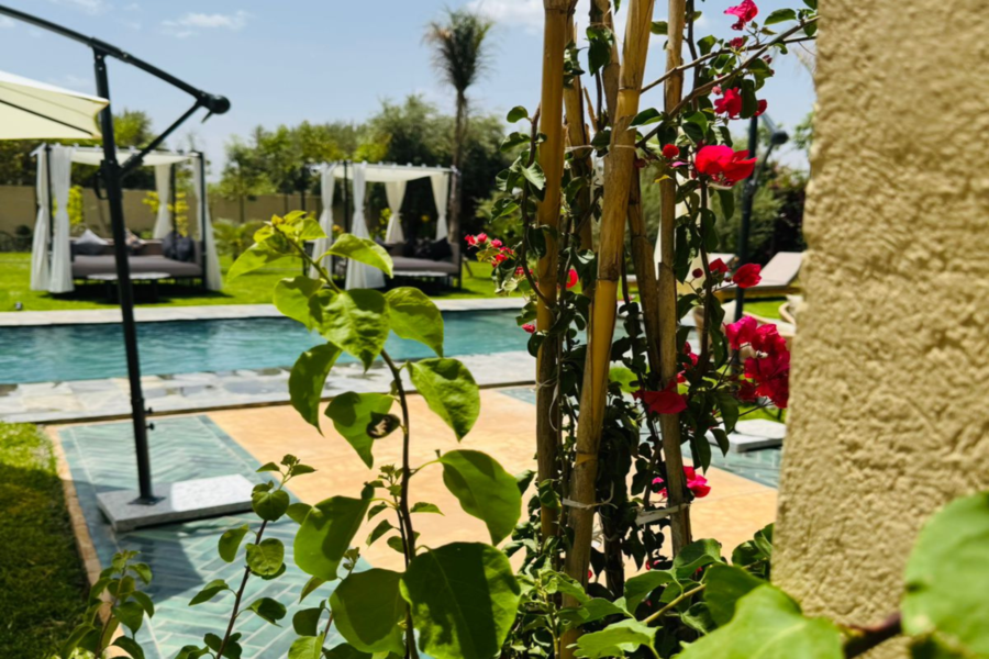 De Marrakech : Forfait journée détente piscine en villa avec déjeuner marocain