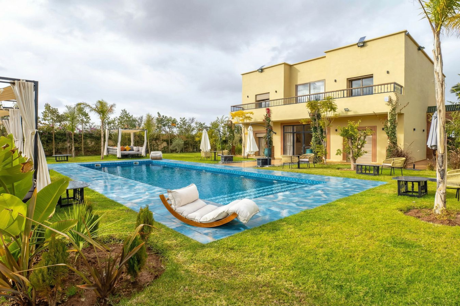 De Marrakech : Forfait journée détente piscine en villa avec déjeuner marocain