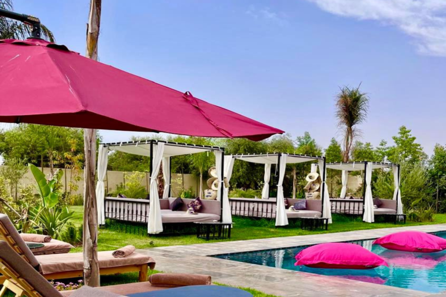 De Marrakech : Forfait journée détente piscine en villa avec déjeuner marocain