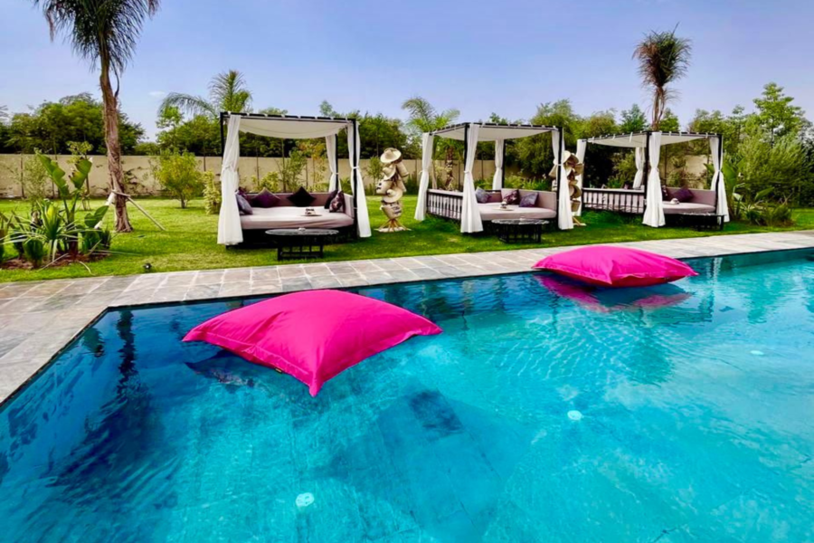 De Marrakech : Forfait journée détente piscine en villa avec déjeuner marocain