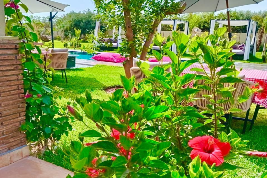 De Marrakech : Forfait journée détente piscine en villa avec déjeuner marocain