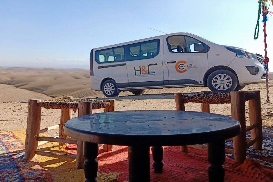 Quad, Balade de Chameau et Dîner dans le désert rocheux d'Agafay 