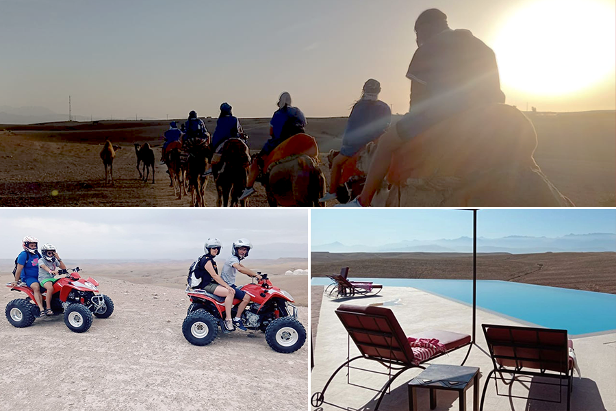 Quad, Balade de Chameau et Dîner dans le désert rocheux d'Agafay 