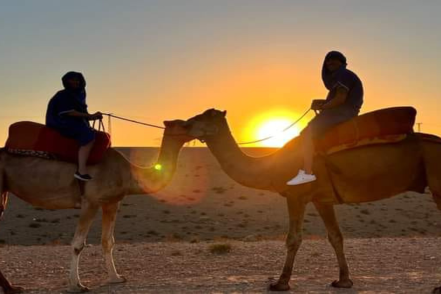 Haut Atlas Imlil avec balade à dos de chameau et dîner dans le désert d'Agafay