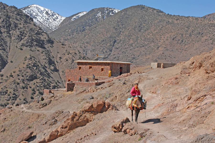 Haut Atlas Imlil avec balade à dos de chameau et dîner dans le désert d'Agafay