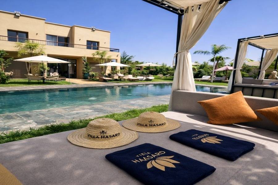 Vol en montgolfière au lever du soleil à Marrakech, accès piscine à la journée et déjeuner